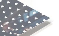 Charcoal Heart Shape Pattern HD Metal print