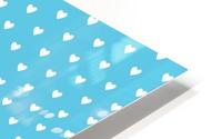AQUA Heart Shape Pattern HD Metal print
