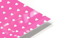 Magenta Heart Shape Pattern HD Metal print