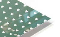 Foliage Heart Shape Pattern HD Metal print