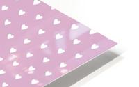Lavender Heart Shape Pattern HD Metal print