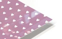 DARK MAUVE Heart Shape Pattern HD Metal print