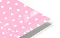 Cotton Candy Heart Shape Pattern HD Metal print