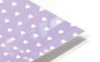 Spring Purple Heart Shape Pattern HD Metal print