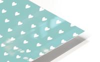Play Green Heart Shape Pattern HD Metal print
