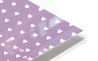 Red Violet Heart Shape Pattern HD Metal print