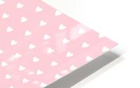 Pink Blush Heart Shape Pattern HD Metal print