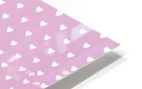 Spring Pink Heart Shape Pattern HD Metal print