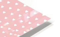 Tea Rose Heart Shape Pattern HD Metal print