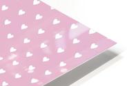 Sweet Lilac Heart Shape Pattern HD Metal print