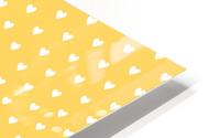 Yellow Heart Shape Pattern Impression metal HD