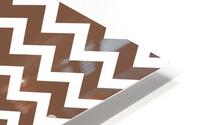 BROWNSTONE CHEVRON HD Metal print