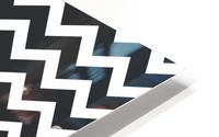 CHARCOAL CHEVRON HD Metal print