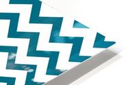 CERULEAN CHEVRON HD Metal print