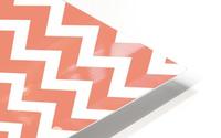 CORAL CHEVRON HD Metal print