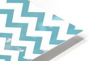 BLUE TOPAZ CHEVRON HD Metal print