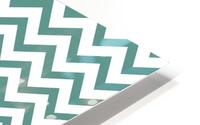 BLUE GREEN CHEVRON HD Metal print