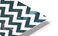 BLUE SHADE CHEVRON HD Metal print