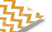 MUSTARD CHEVRON HD Metal print