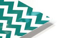 DEEP AQUA CHEVRON HD Metal print