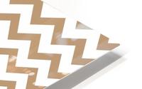 HAZELNUT CHEVRON HD Metal print
