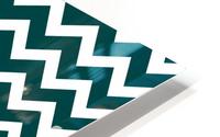 CADET BLUE CHEVRON HD Metal print