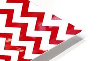 SCARLET CHEVRON HD Metal print