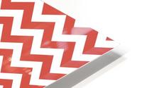 PUMPKIN CHEVRON HD Metal print