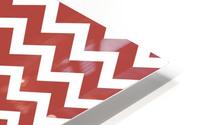 TUSCAN RED CHEVRON HD Metal print