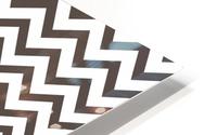 SILVER CHEVRON HD Metal print