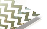 GOLDEN BERYL CHEVRON HD Metal print