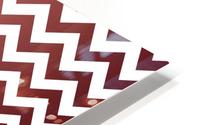 GARNET CHEVRON HD Metal print