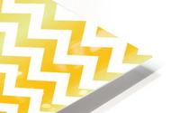YELLOW PEPPER CHEVRON HD Metal print