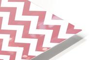 RED SHADE CHEVRON HD Metal print