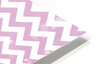 SPRING PINK CHEVRON HD Metal print
