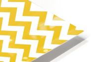 SUMMER YELLOW CHEVRON HD Metal print