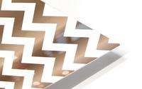 ZEBRA WOOD CHEVRON HD Metal print