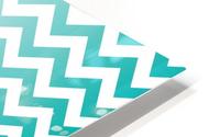 TURQUOISE CHEVRON HD Metal print