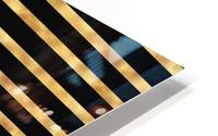 Royal Glitter Stripes HD Metal print