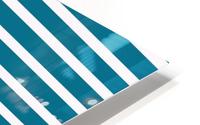 TEAL Stripes HD Metal print