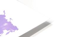 PURPLE SHADE WORLD MAP HD Metal print