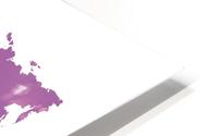 PLUM WORLD MAP HD Metal print