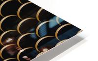Half Circle Pattern HD Metal print