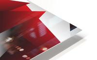Abstract Geometric Red Graphics HD Metal print