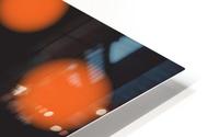 Orange Spiral Dots HD Metal print