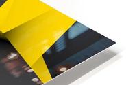 Yellow Abstract HD Metal print