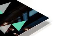 Modern Black Triangle Art HD Metal print