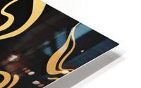 Liquid Black Marble HD Metal print