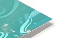 Turquoise Liquid Marble  HD Metal print