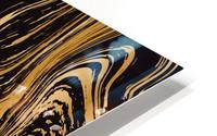 Black Liquid Marble HD Metal print